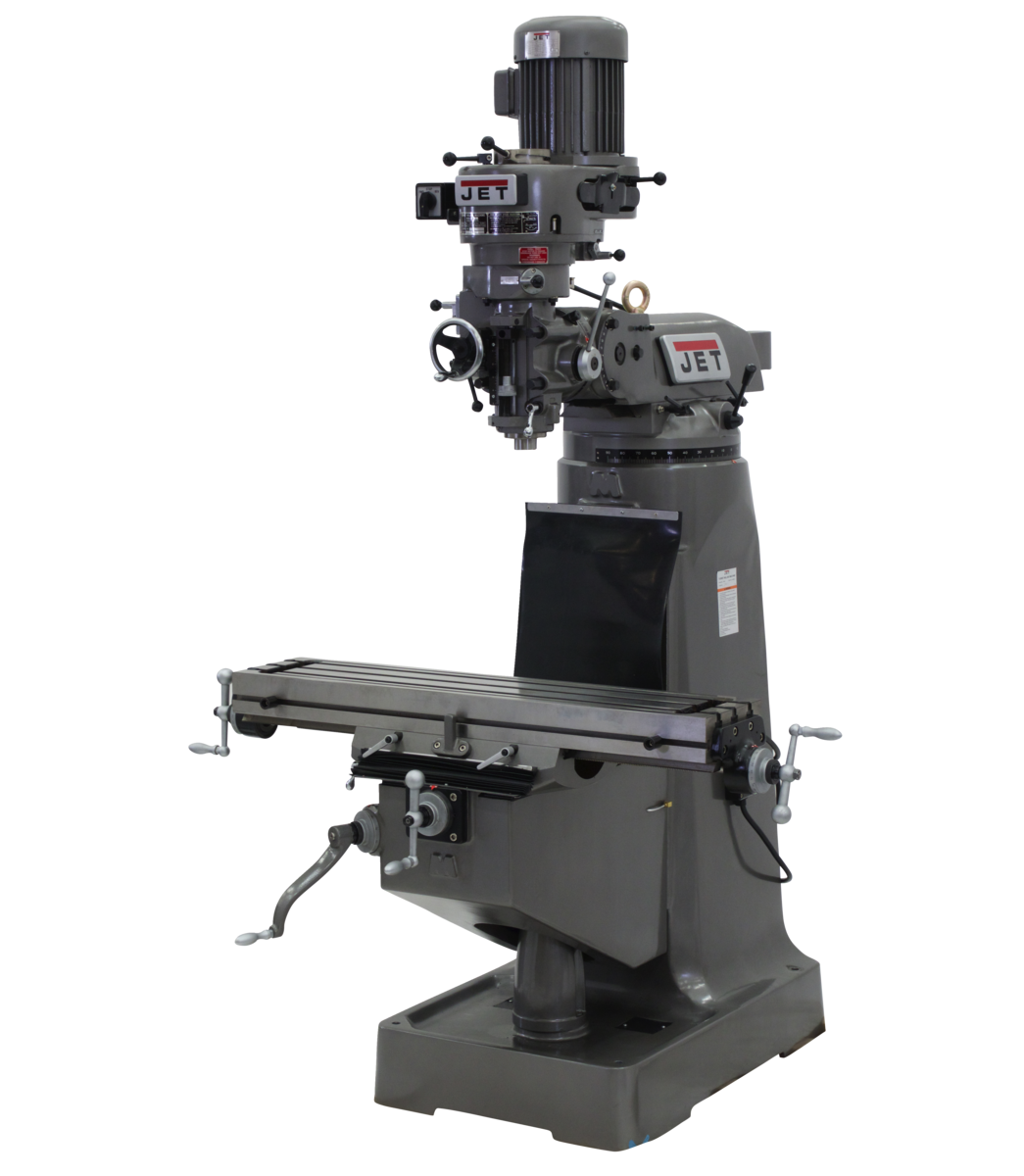 692189,The Jet JTM-1 Mill With Newall DP500 DRO With X & Y-Axis Powerfeeds in Metalworking, Milling, Vertical Mills