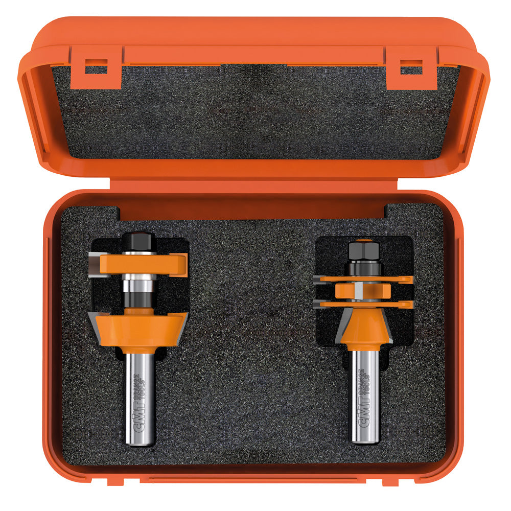 CMT 800.624.11 Adjustable Shaker Router Bit Sets 1-5/8" S=1/2" (2-Pc)