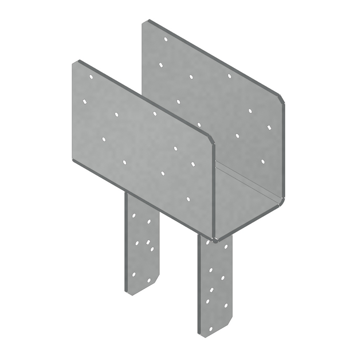 Simpson 5-1/8x Beam, 6x Post Column Cap w/SDS Screws HDG CCQ5-6SDS2.5HDG