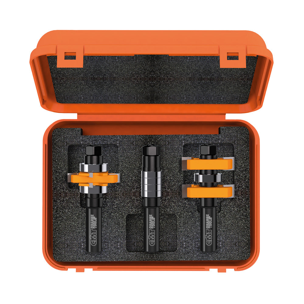 CMT 800.625.11 Adj. Tongue & Groove Bit Set for Mission Style Cabinet Doors S=1/2"