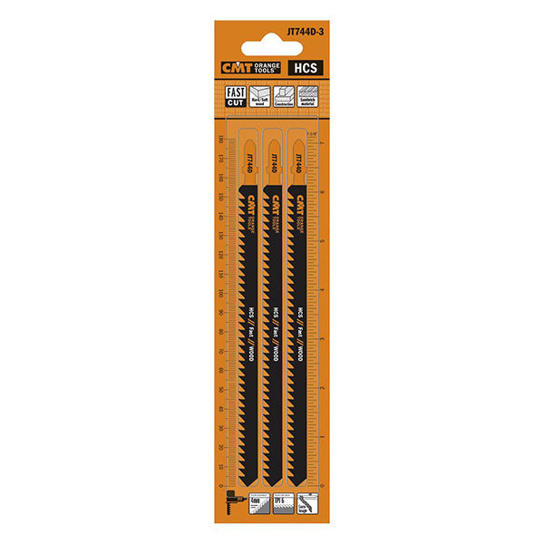 CMT JT744D-3 Jig Saw Blades for Wood (Pack of 3) 6-7/64"