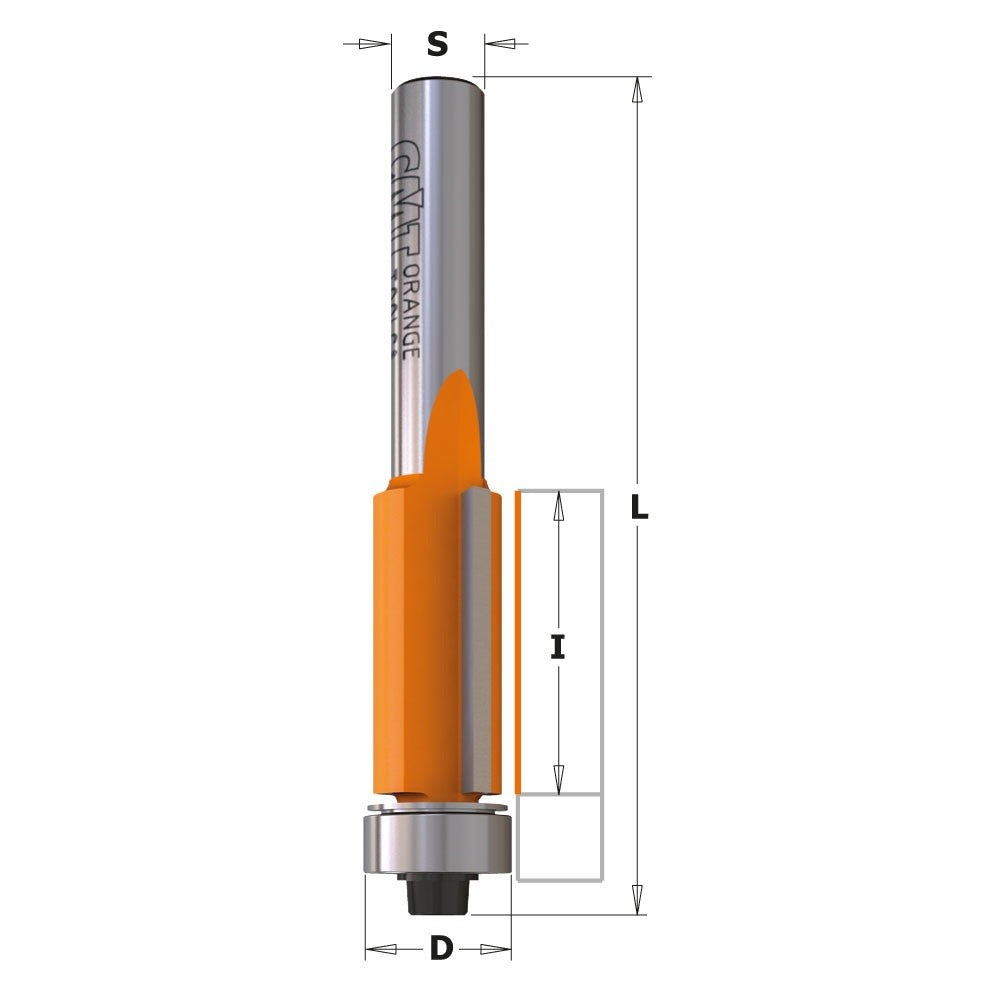 CMT 806.627.11-X10 Flush Trim Bit Masterpack 1/2-Inch Shank 1-Inch Cutting Length - 10-Pack