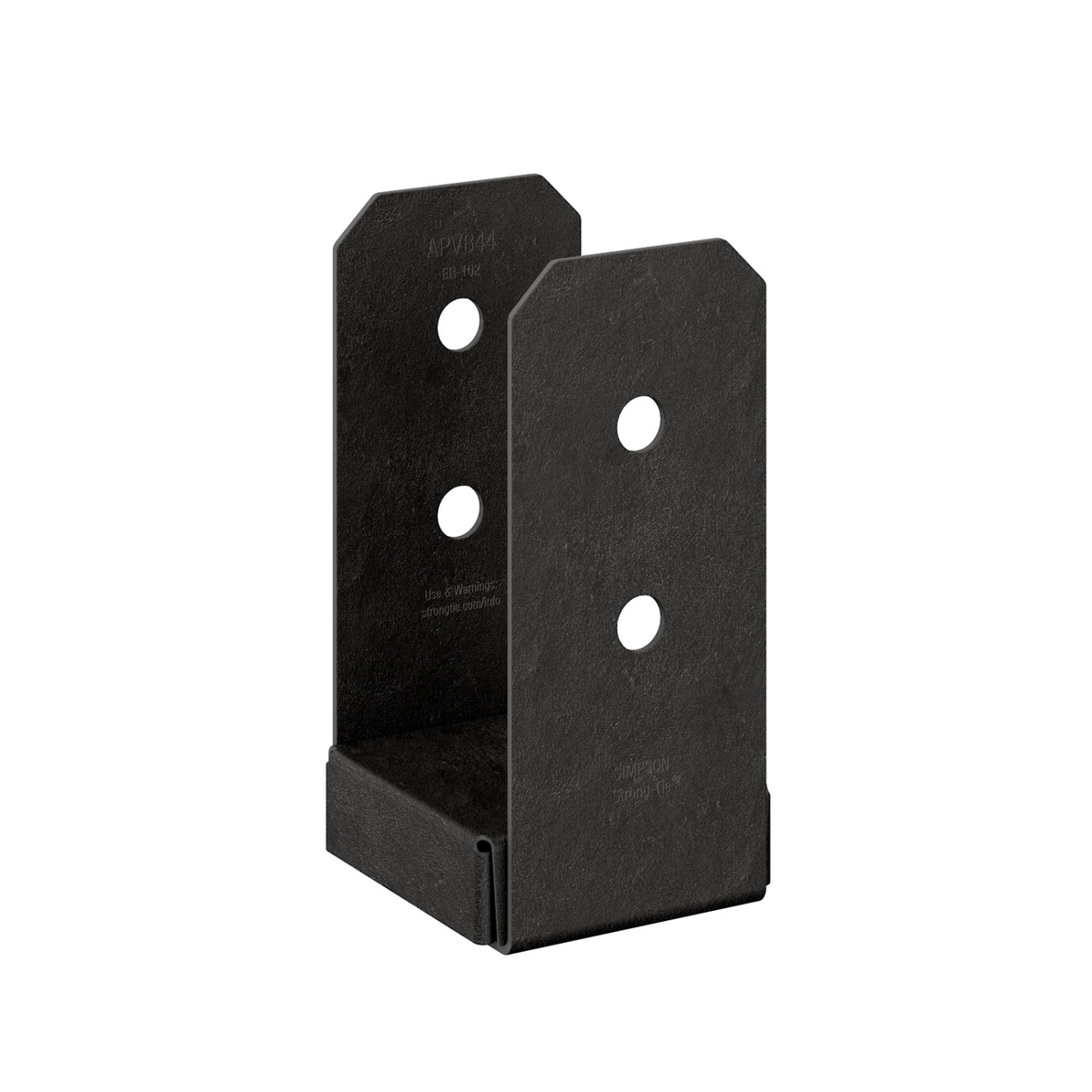 Simpson Strong-Tie APVB44 Avant Ornamental 4x4 Post Base - Black Powder Coat