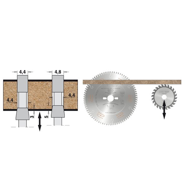 CMT 288.300.48T Scoring Blade 300 x 4.3 - 5.5 x 50