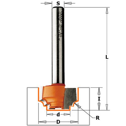 CMT 865.102.11 Decorative Ogee Bit 3/4-Inch Diameter 1/4-Inch Shank