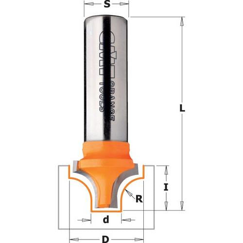 CMT 865.904.11 Decorative Beading Bit with 1-3/8-Inch Diameter with 1/2-Inch Shank