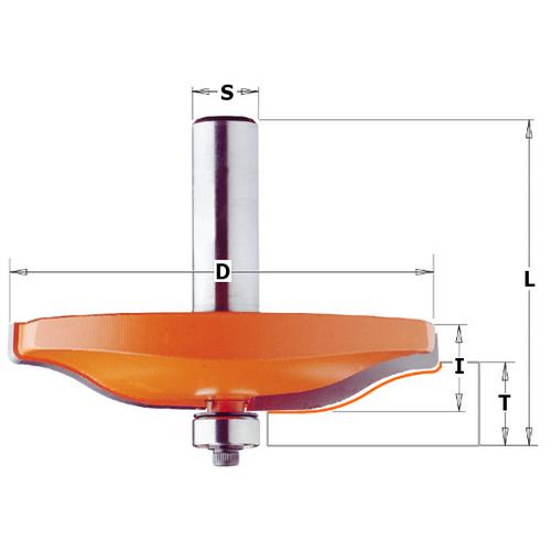 CMT 890.512.11 Horizontal Raised Panel Bit 1-7/8-Inch Diameter 1/2-Shank