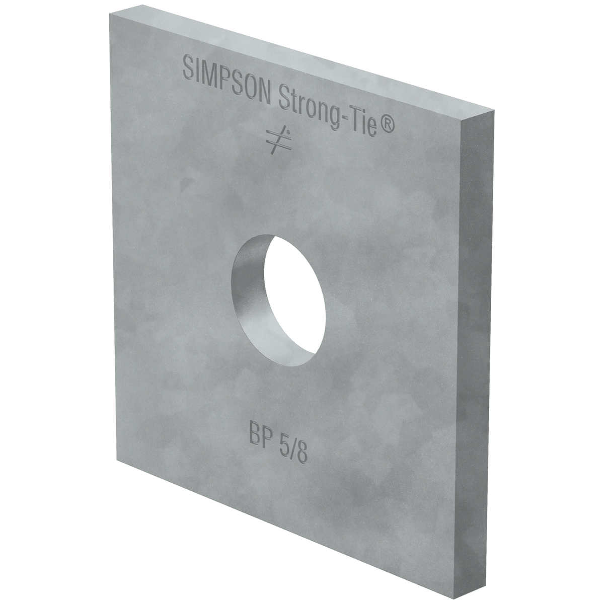 Simpson Strong-Tie BP 5/8HDG Bolt Dia. 2-1/2" x 2-1/2" Bearing Plate Galv.