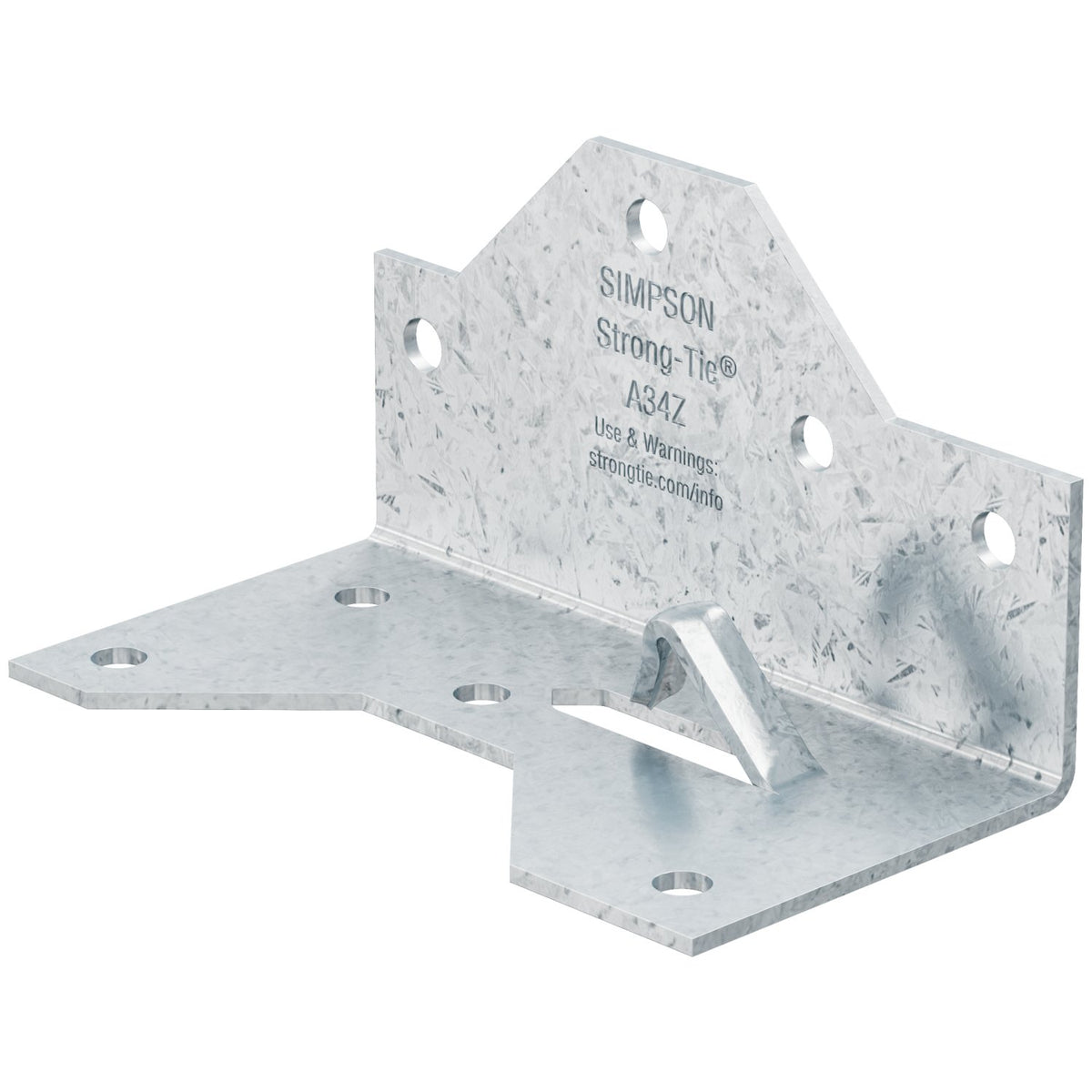 Simpson A34Z 1-7/16x2-1/2 Framing Angle Anchor - ZMAX Finish