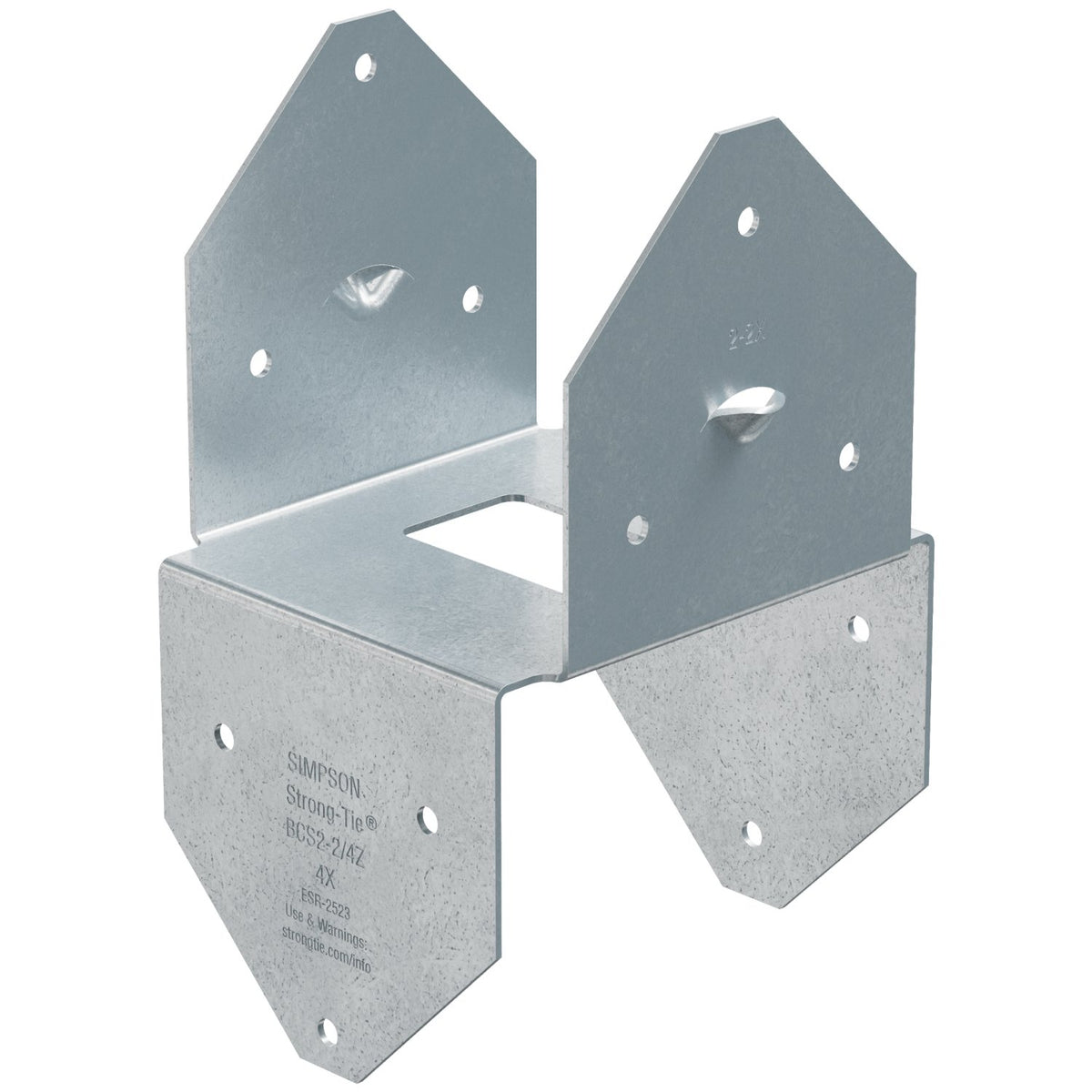 Simpson Strong-Tie BCS2-2/4Z Double 2x4 Post Cap, Zmax Finish