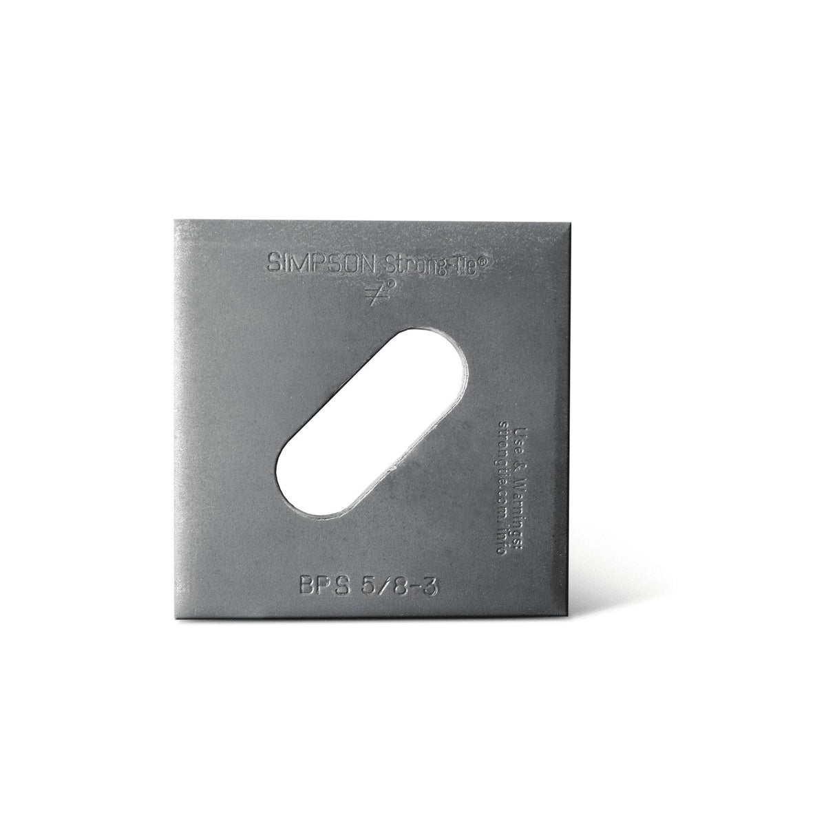 BPS 3/4-3HDG Flat Bearing Plate Slotted 3/4" Hole, 3" x 3" Hot Dip Galvanized
