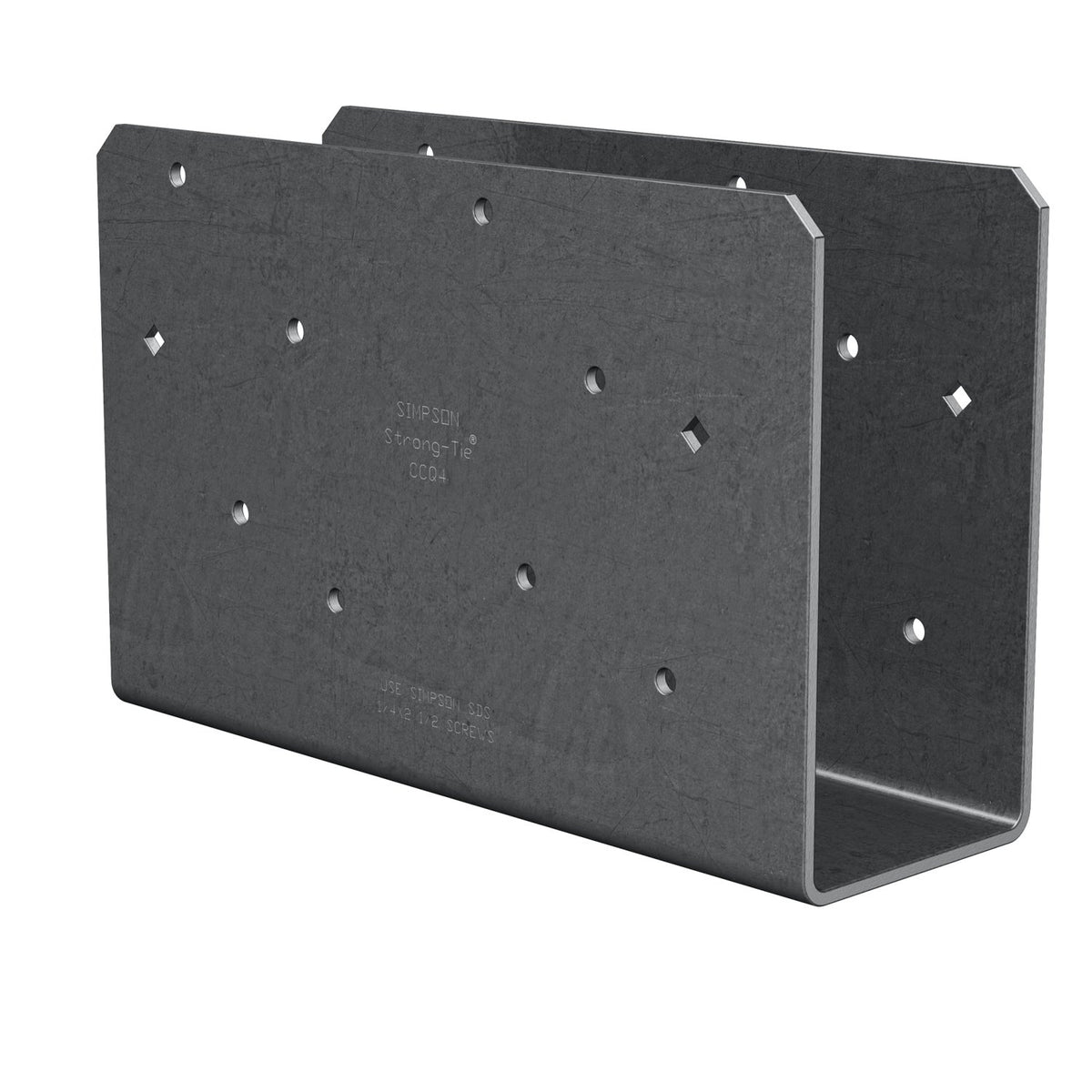 Simpson Strong-Tie CCOQ4-SDS2.5HDG 4x Beam, Column Cap Only with SDS Screws, Quick-Install, HDG