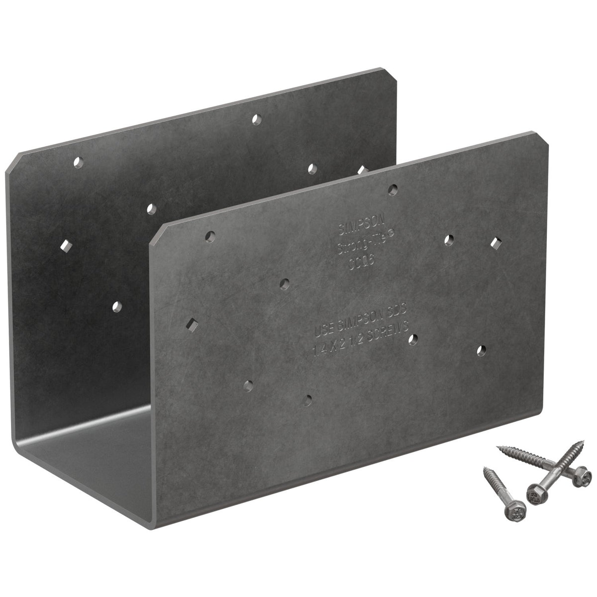 Simpson Strong-Tie CCOQ6-SDS2.5HDG 6x Beam Column Cap Only with SDS Screws, Quick-Install, HDG