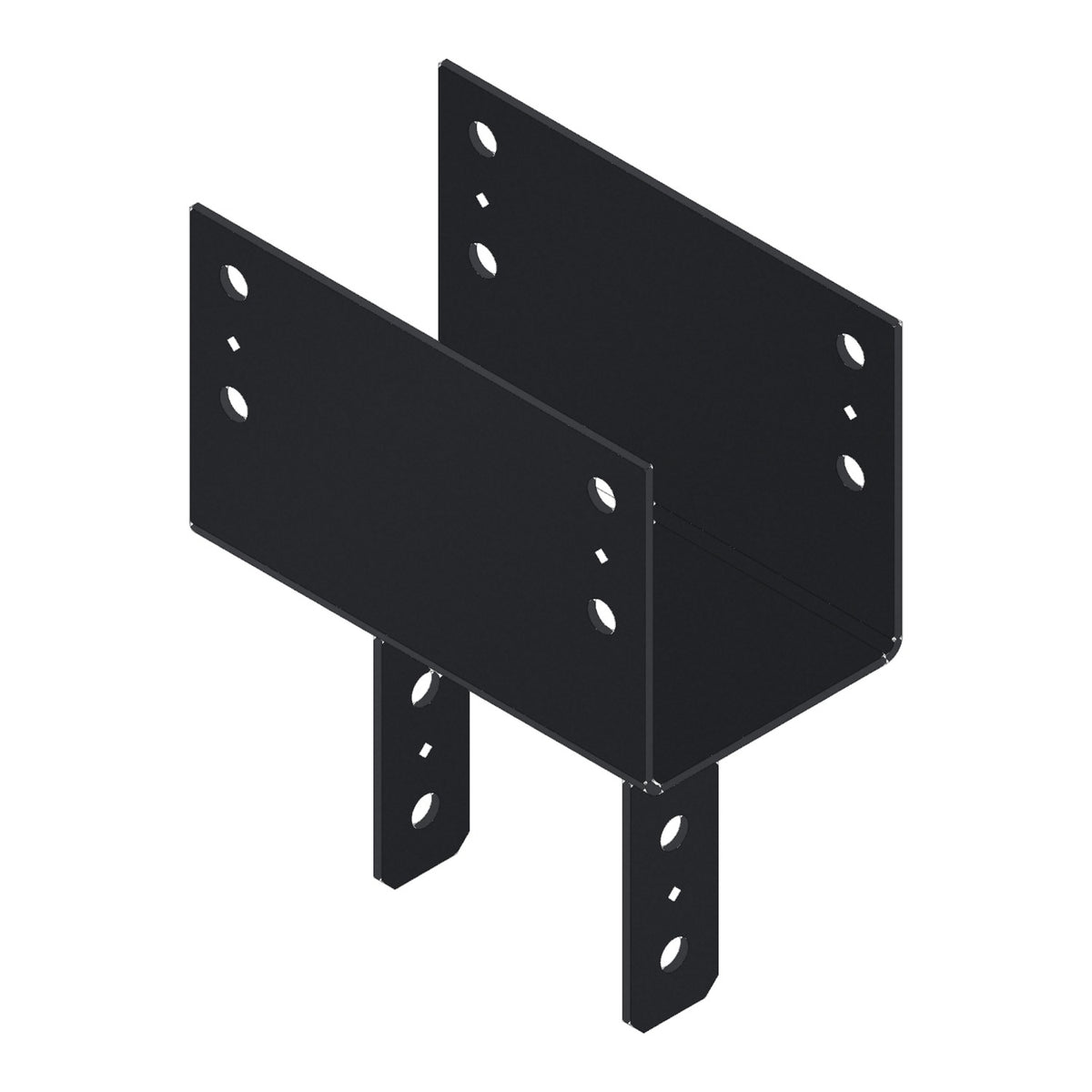 Simpson Black Column Cap 6-3/4 in Beam 6-3/4 in Post CC77PC