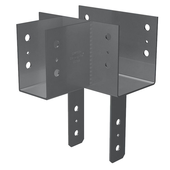 6-3/4x Beam, 6-3/4x Post CCT Column Cap T Configuration