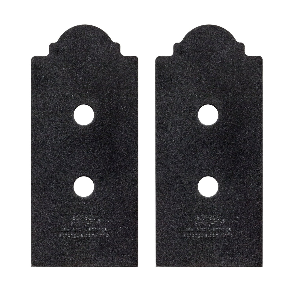 Simpson Strong-Tie APB44DSP 4x4 Decorative Post Base Side Plate - Black Powder Coated