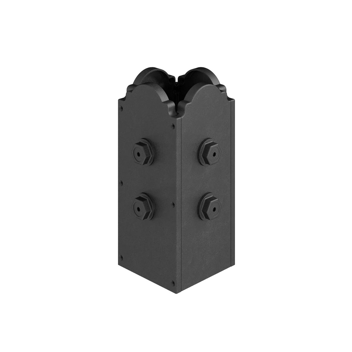 Simpson Strong-Tie APBDW44 Composite 4x4 Decorative Post Base Cover - Each Set includes 4-sided plates and 12 screws