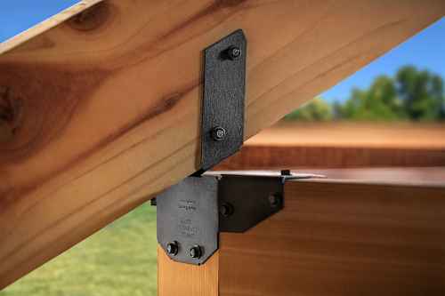 Simpson Strong-Tie APGT2 Gazebo Tie 16 Gauge Black Powder Coated