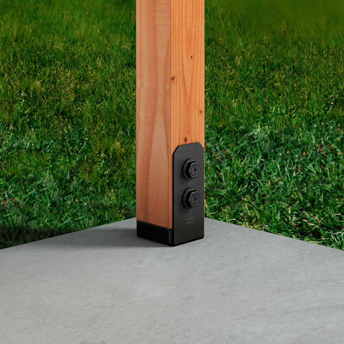 Simpson Strong-Tie APVB44 Avant Ornamental 4x4 Post Base - Black Powder Coat