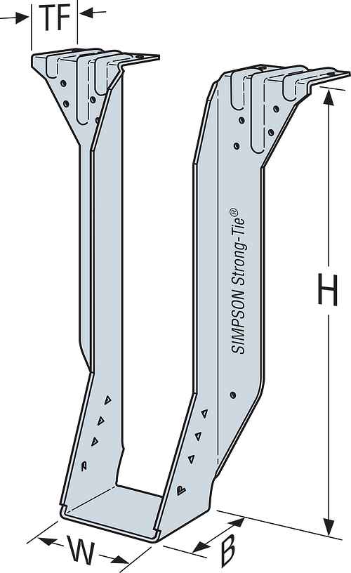 Simpson Beam Hanger for 3-1/2 x 11-7/8 (BA3.56/11.88)