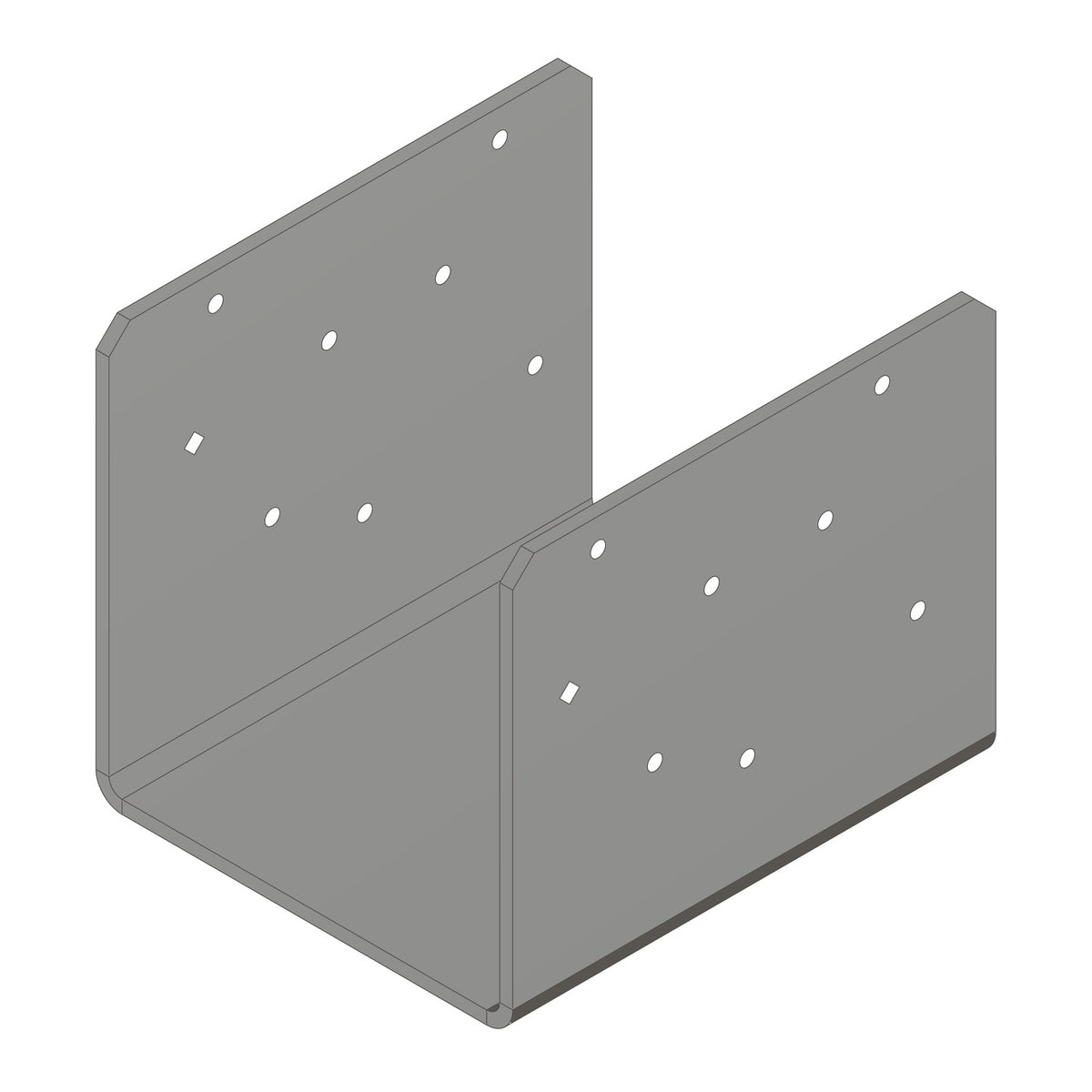 Simpson Strong-Tie ECCOQ End Column Cap Legs Omitted, Quick-Install