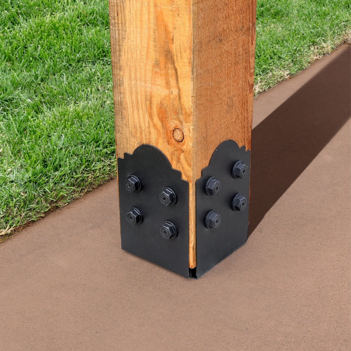 Simpson Strong-Tie APB88 Outdoor Accents 8-inch by 8-inch Adjustable Post Base, Steel, 7.5"