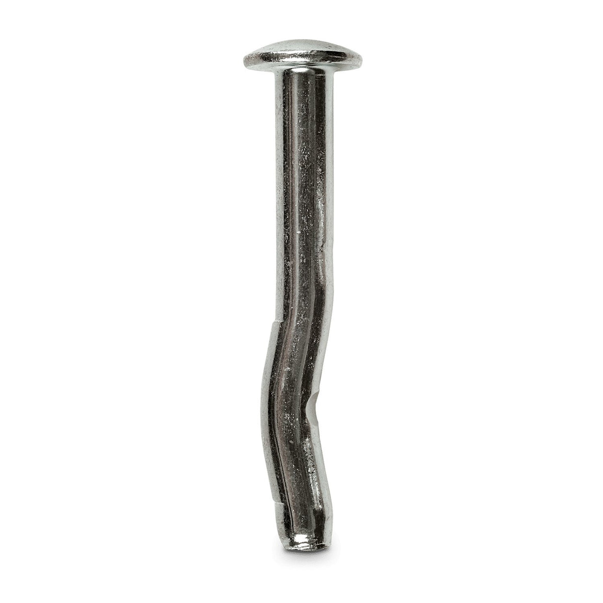 1/4 x 3 in. Mushroom Head Crimp Drive Anchor, Mechanically Galvanized / Carbon Steel