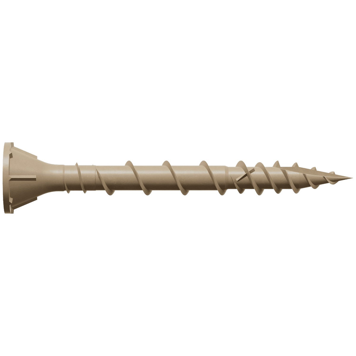 Simpson DSVT158 #8 1-5/8" Deck-Drive DSV Wood Screw, Tan, T25