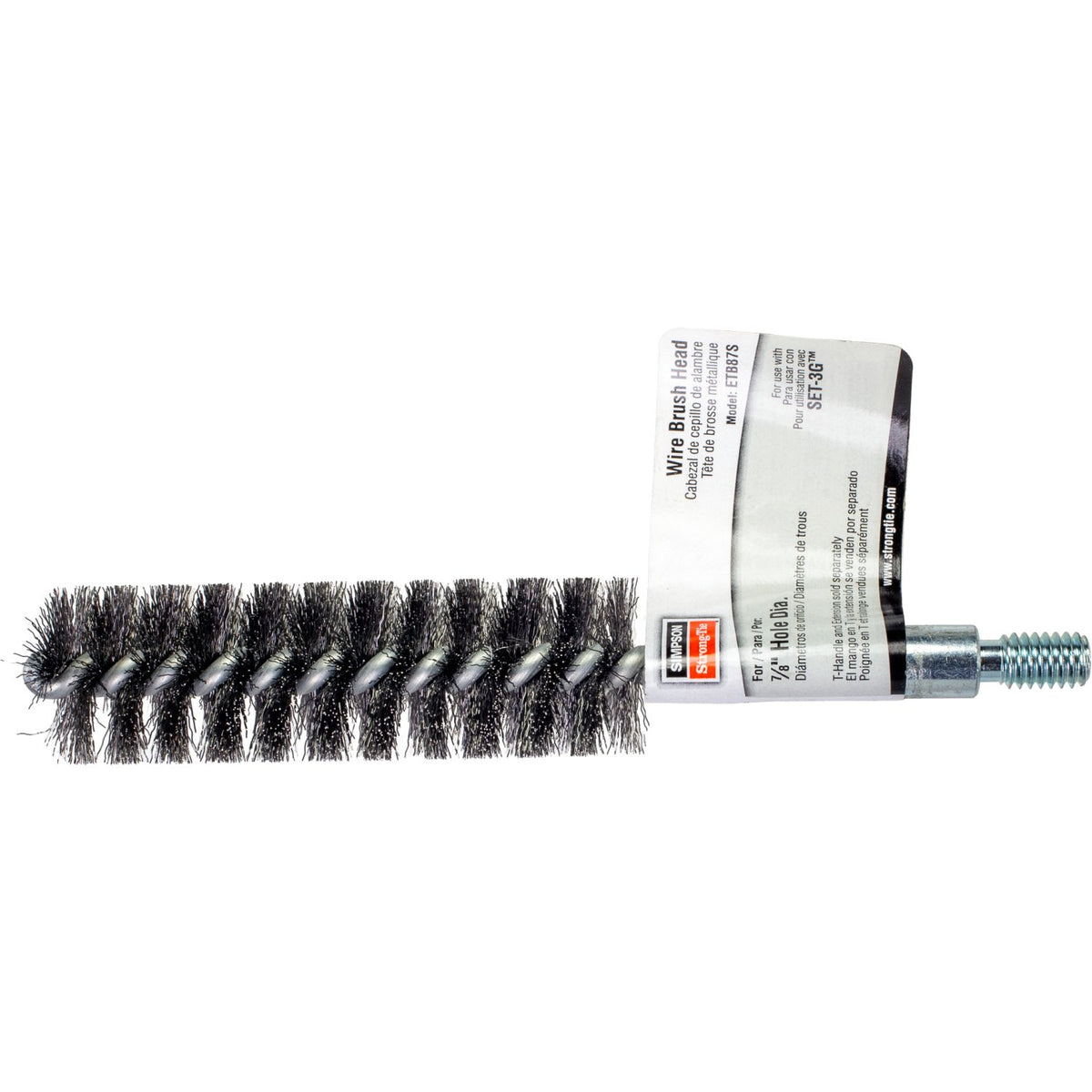 Simpson ETB87S 7/8" Hole-Cleaning Wire Brush Head for SET-3G & AT-3G