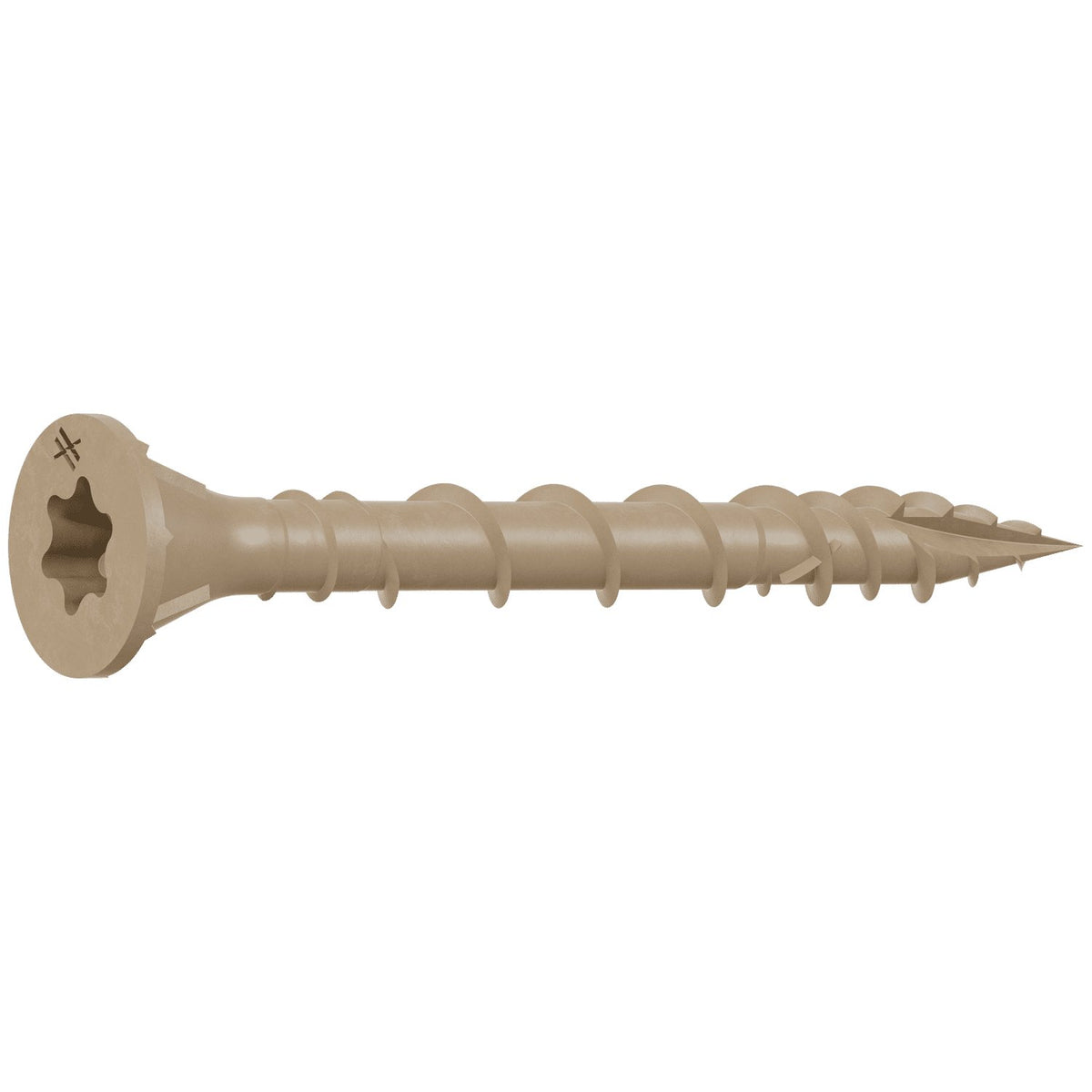 Simpson DSVT158 #8 1-5/8" Deck-Drive DSV Wood Screw, Tan, T25
