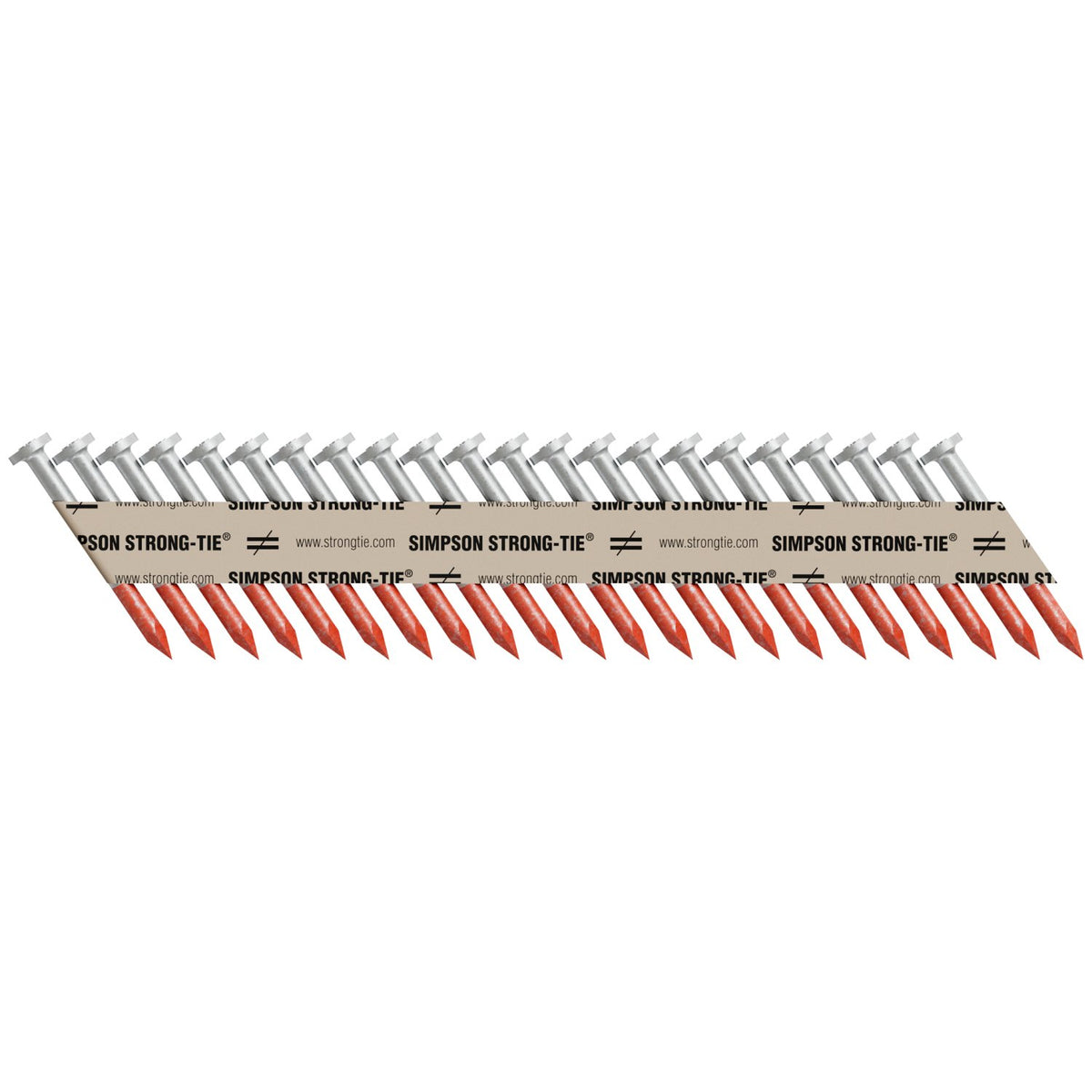 Simpson N8HDGPT500 .131" x 1-1/2" Smooth Shank Connector Nail 33 Degree - Hot-Dip Galvanized, 500 Ct