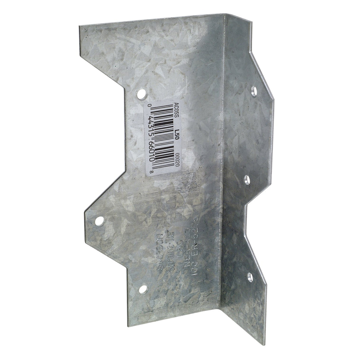 Simpson L50 5" Reinforcing L Angle, Galvanized