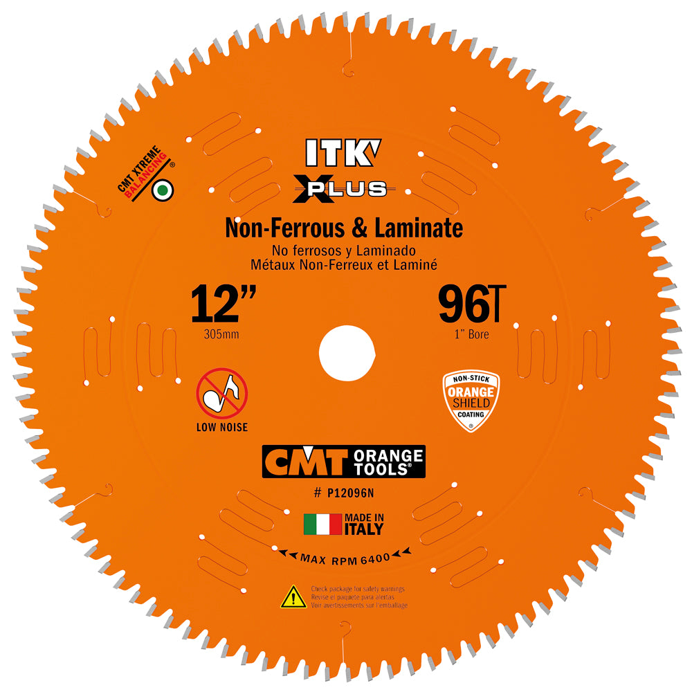 CMT P12096N ITK+ Non-Ferrous Metal & Composite Decking Blade 12" x 1" T96 TCG