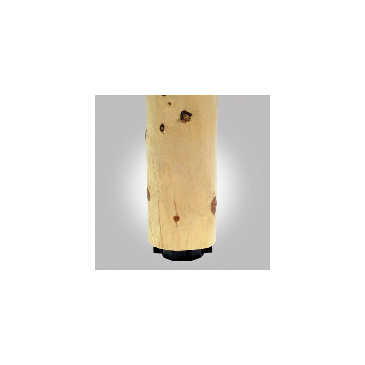 Simpson PBV6PC 6" Hidden Standoff Post Base - Black Powder Coated