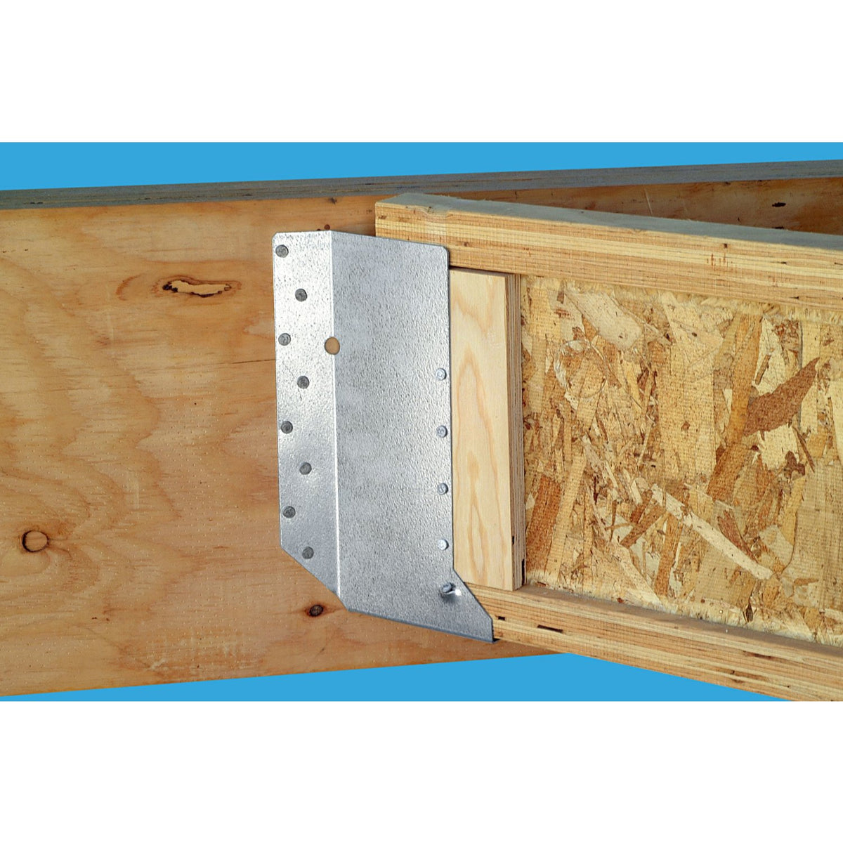 Simpson SUR Skewed U-Shaped Hanger Installed