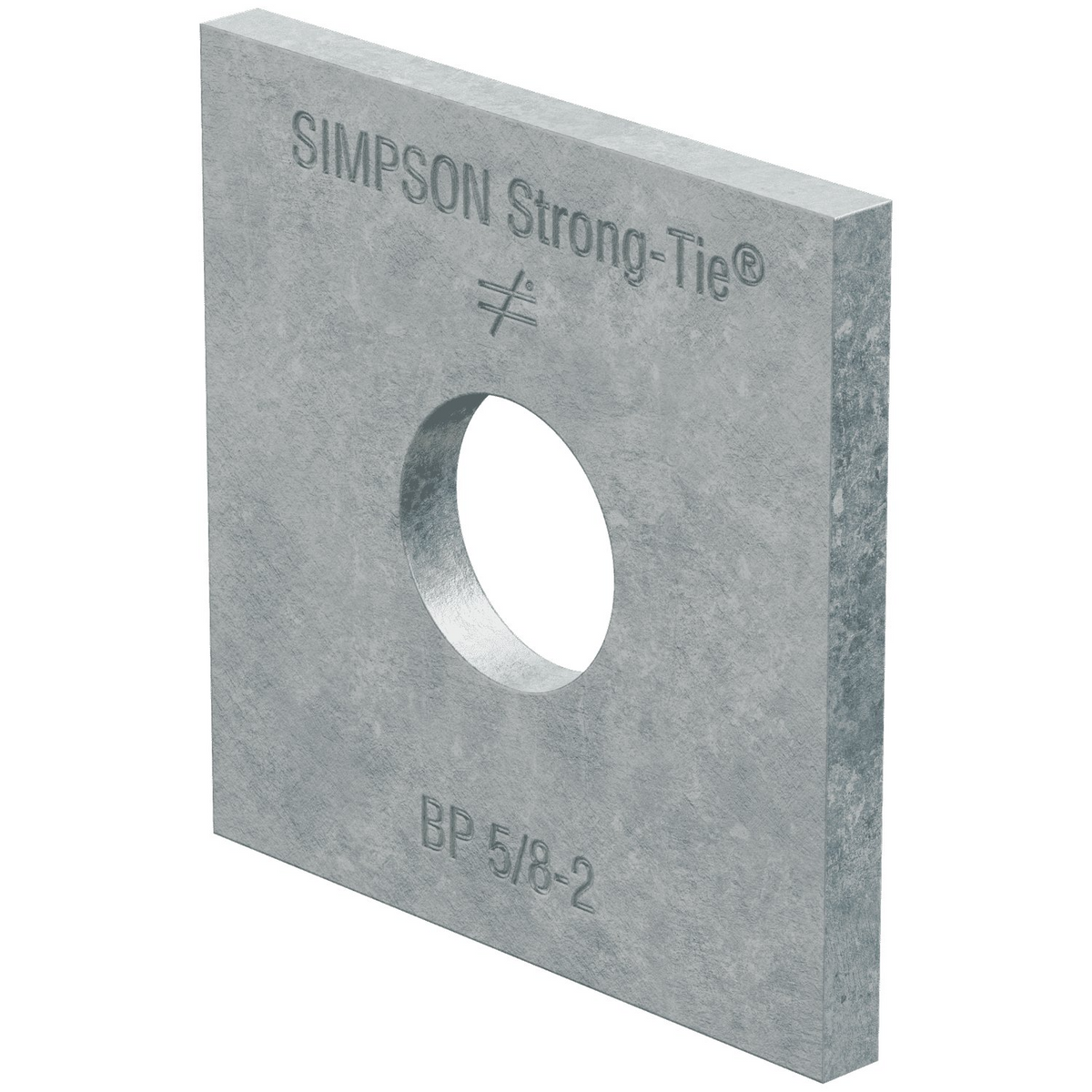 Simpson Strong-Tie BP 5/8-2HDG Bolt Dia. 2" x 2" Bearing Plate Galvanized
