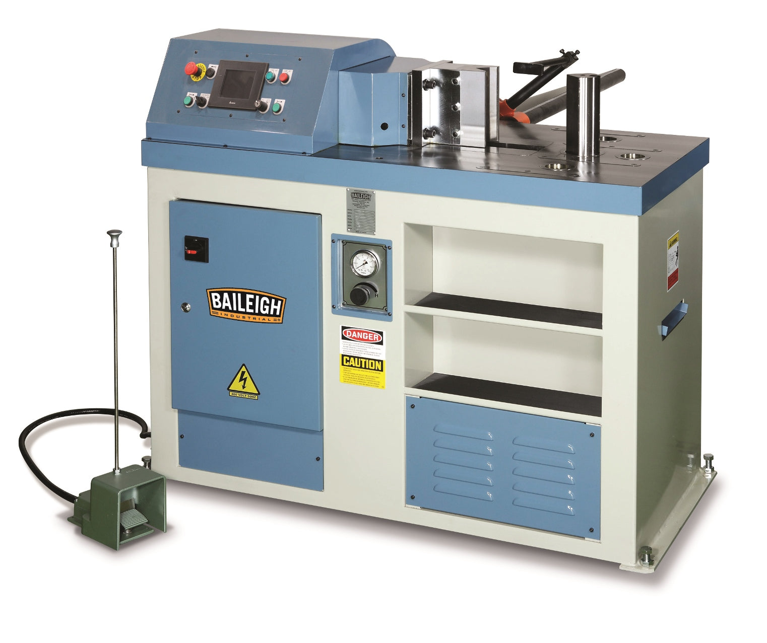 Baileigh HPB-45NC Horizontal Press Brake NC Programmer 50 Programs 80mm Single-V Tooling 2266 lb