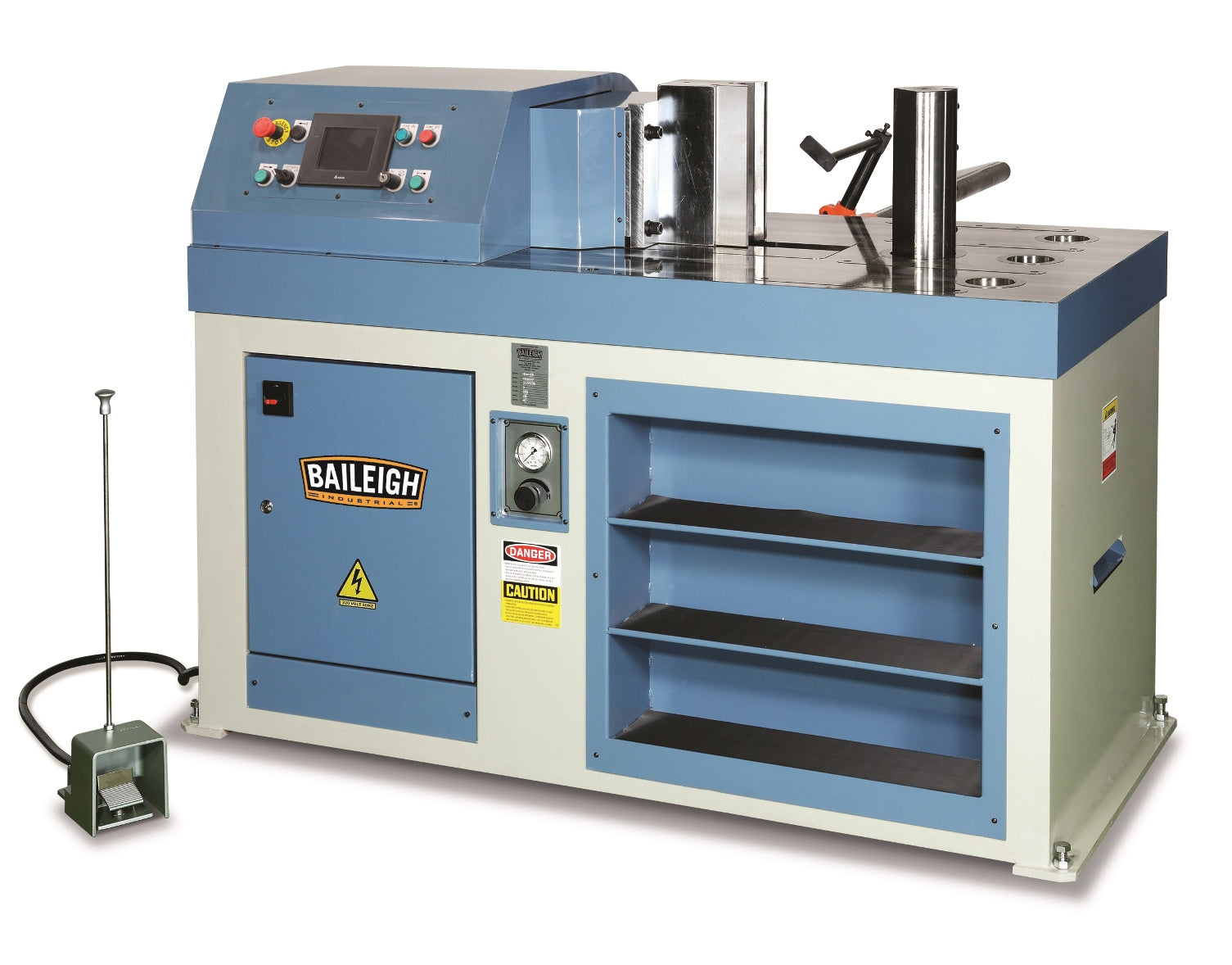 Baileigh HPB-78NC Horizontal Press Brake NC Programmer 50 Programs 4580 lb Steel Frame Quick-Release