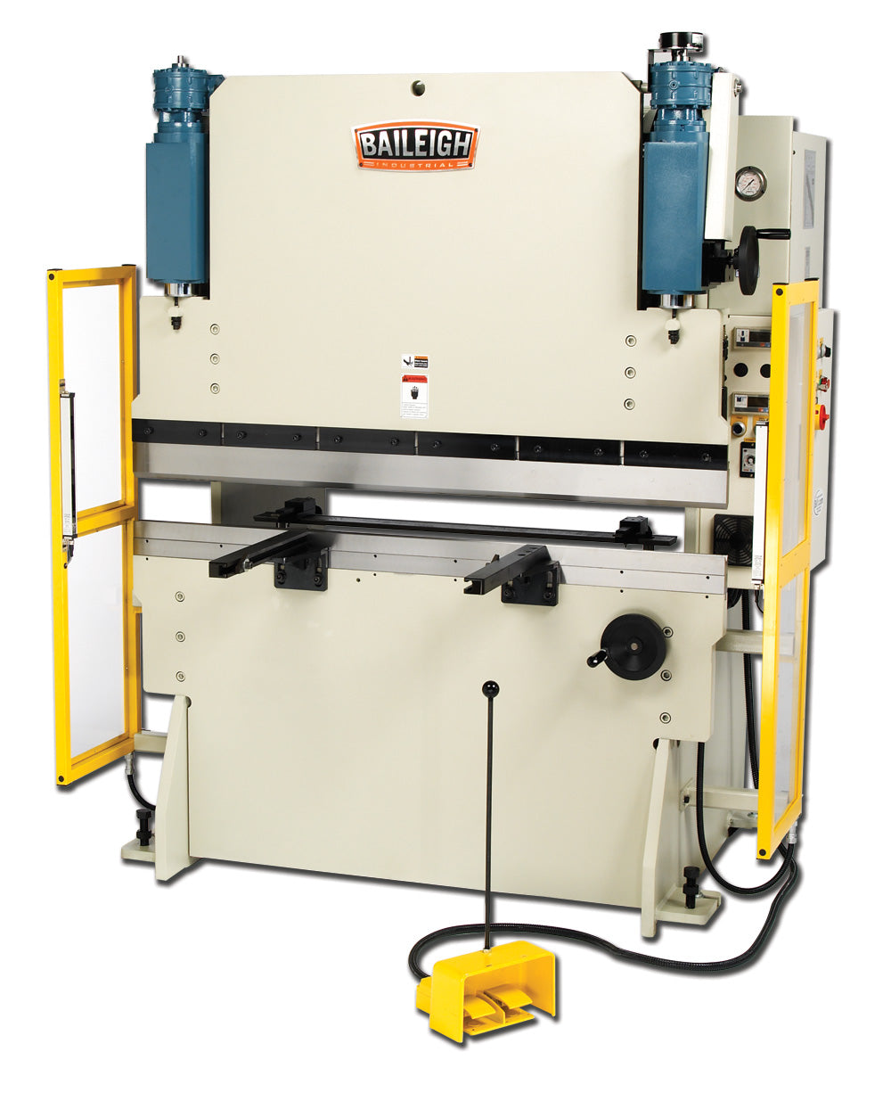 Baileigh Hydraulic Press Brake BP-3360NC with DRO, Motorized Back Gauge, Encoder-Controlled Cylinders