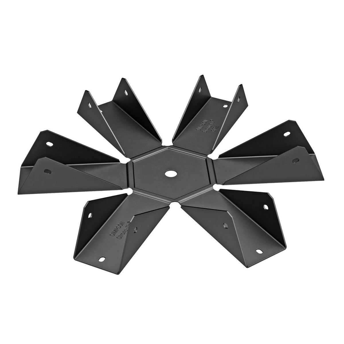 Simpson Strong-Tie APGT6 Gazebo Tie, 18 Gauge Black Powder Coated