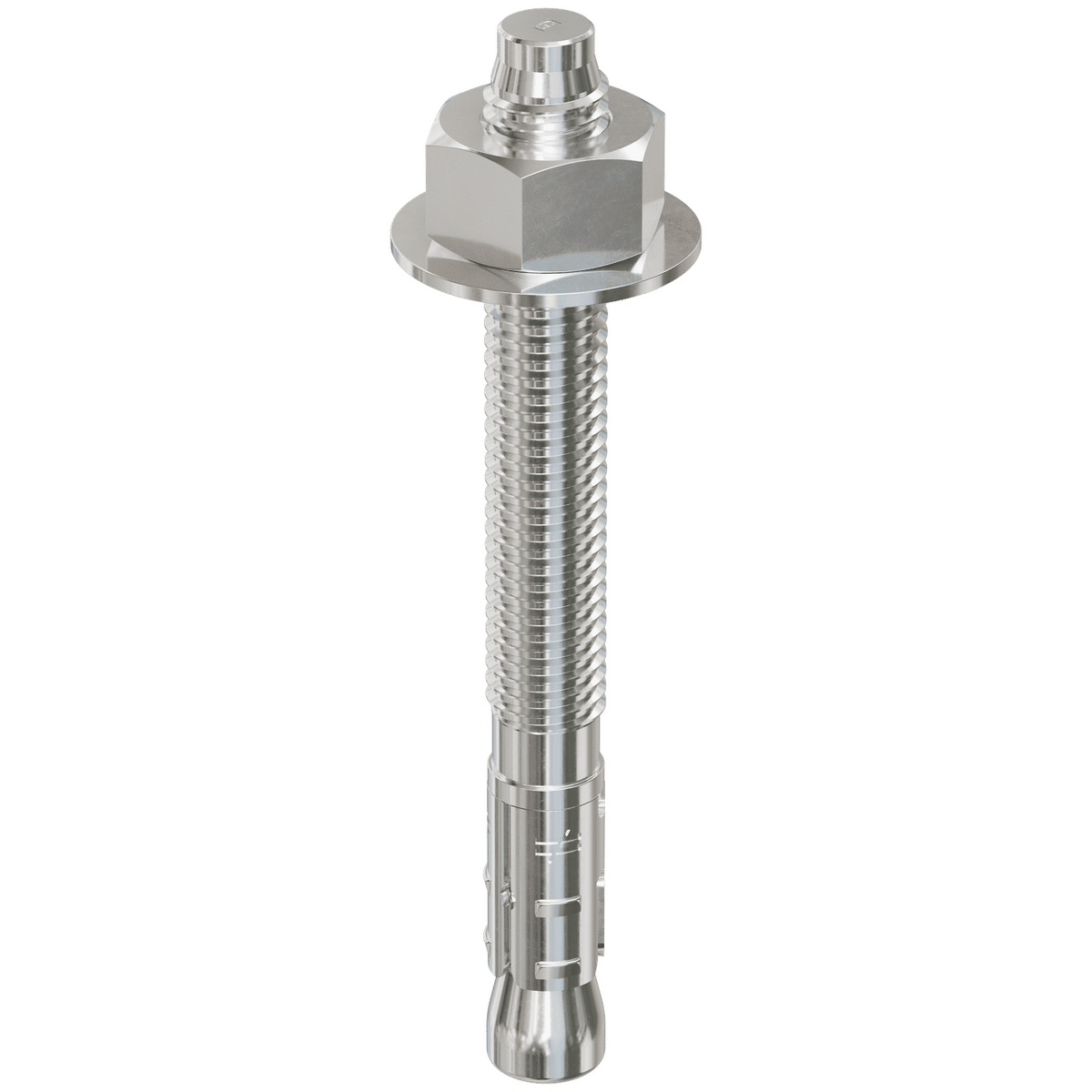 Simpson 1/2" x 4-3/4" Strong-Bolt 2 Wedge Anchor, 304 Stainless Steel Fully-Assembled