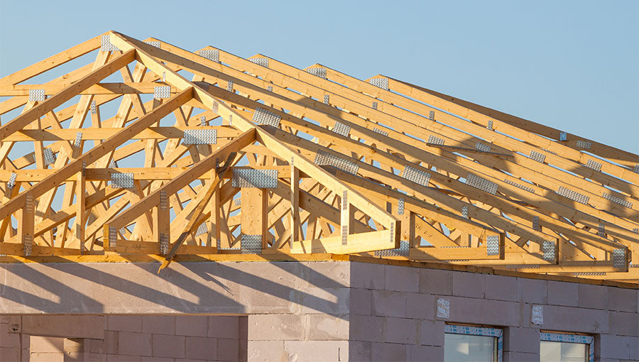 New residential construction home framing