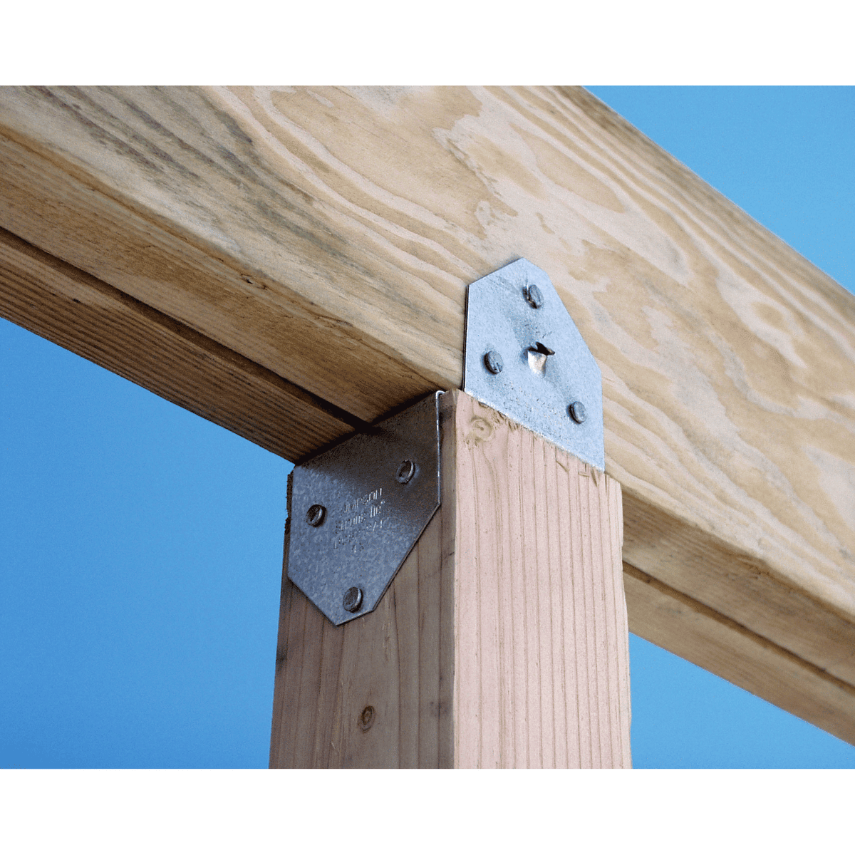 Simpson 2-2x4 Post Cap w/Double-Shear Nailing, G90 Galvanized BCS2-2/4