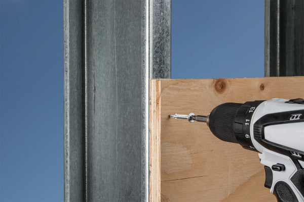 Self-Drilling Wafer-Head Screw with Wings installation