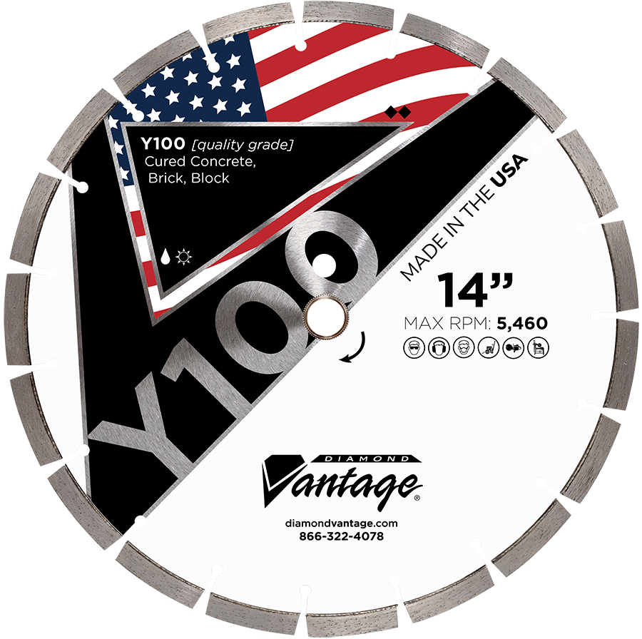 Diamond Vantage 14" x .125 x 1/20mm Gen Purpose Concrete/Masonry Diamond Blade