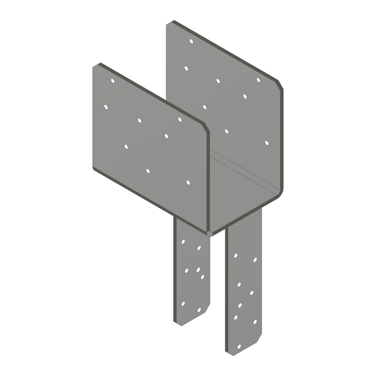 Simpson ECCQ5-4SDS2.5 End Column Cap w/SDS Screws for 5-1/8" Beam, 4x Post