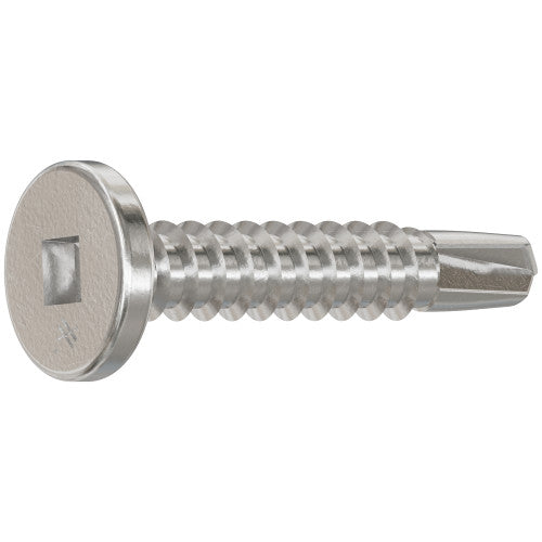 Simpson #10 x 1" Self-Drilling Pancake-Head Screw, 410 Stainless Steel