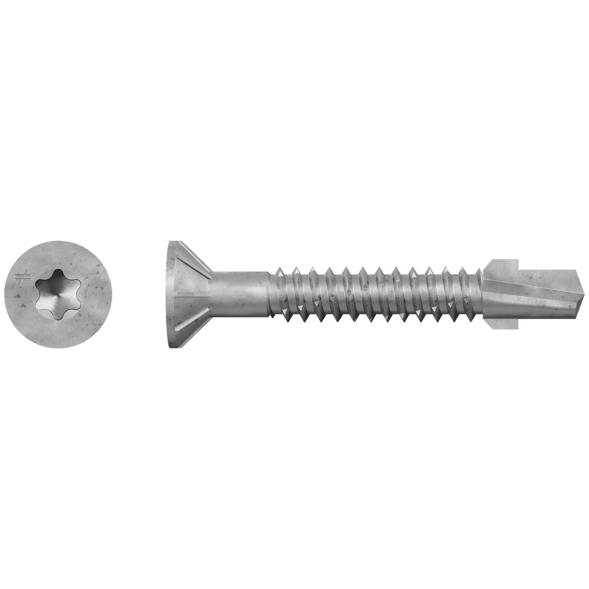 Simpson TB Wood-to-Steel Screw #14 x 1-3/4 in. Collated T30 N2000 Mechanically Galv 1000-Pk
