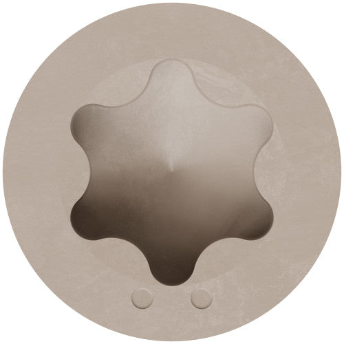 Simpson Gray 03, Trim-Head Screw, 6-Lobe Drive 316 Stainless Steel