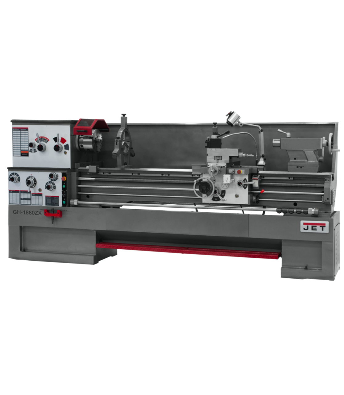 JET GH-1880ZX Large Spindle Bore Lathe with ACU-RITE 203 DRO 460V